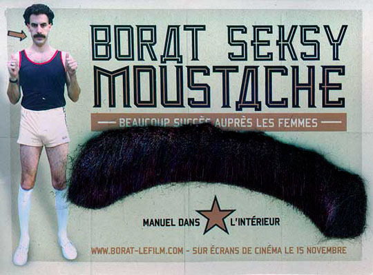 Borat seksy moustache
