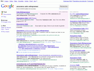 Recherche Google octobre 2010